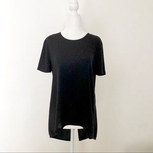 Stretch knit drape top/tunic